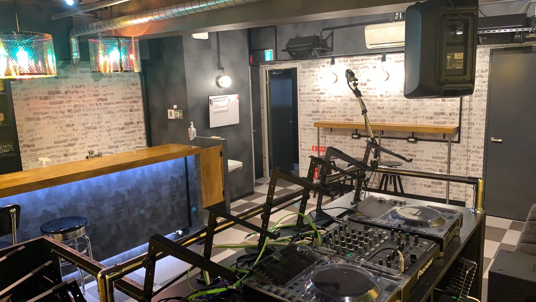 from booth view